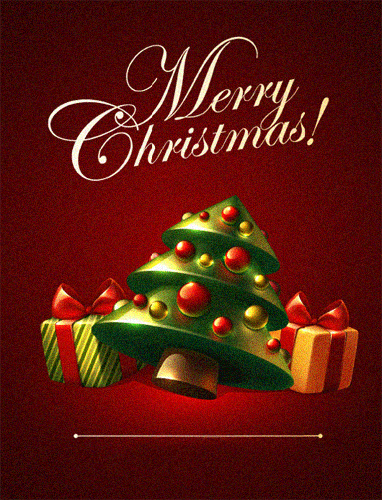 счастливого рождества открытка